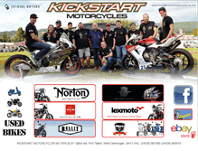 Tablet Screenshot of kickstartmotorcycles.uk.com